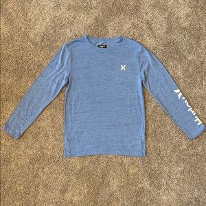 Hurley Kids Heather Blue Long Sleeve Tee